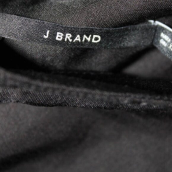 J BRAND Button Down Business Casual Pajama Shirt Black XS - Picture 11 of 12